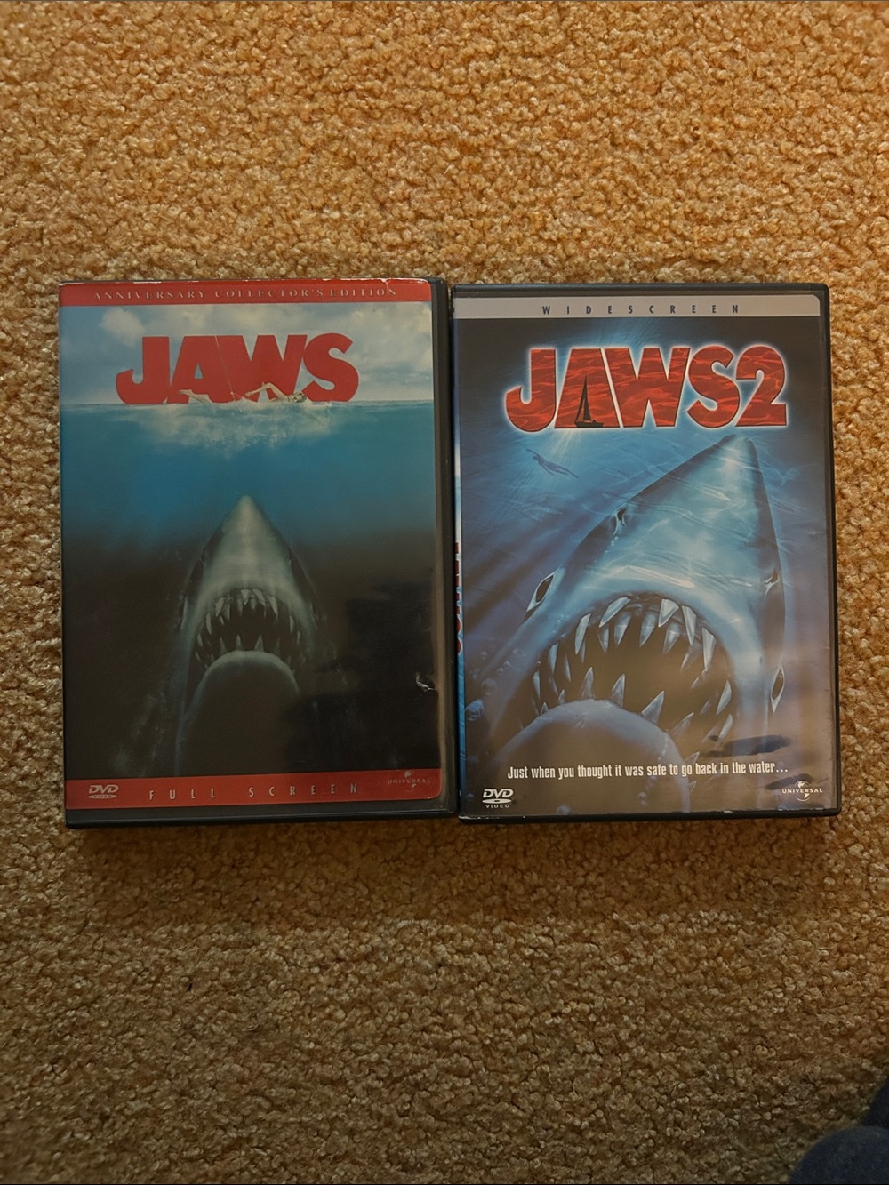 Jaws & Jaws 2 DVD Set - Blue Ocean Shark Covers
